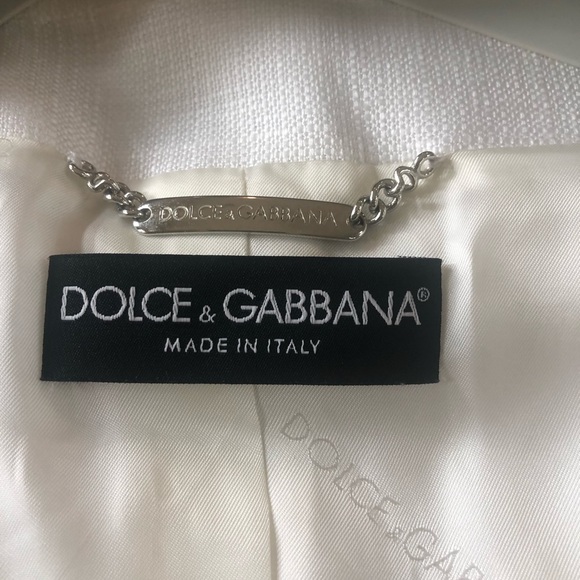 Dolce & Gabbana white jacket size 42/6 NWT - Picture 5 of 11